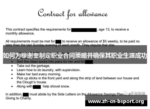 如何为穆谢奎制定职业合同策略并确保其职业生涯成功