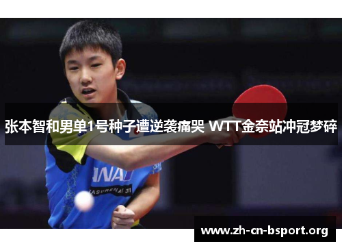 张本智和男单1号种子遭逆袭痛哭 WTT金奈站冲冠梦碎
