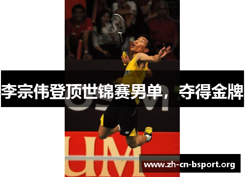 李宗伟登顶世锦赛男单，夺得金牌